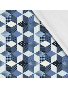 Softshell Stoff Polyester Zum Nähen- Motiv Geometrisch I SDX1255
