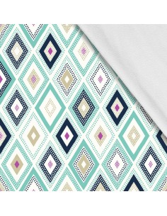 Softshell Stoff Polyester Zum Nähen- Motiv Geometrisch I SDX1372