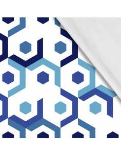 Softshell Stoff Polyester Zum Nähen- Motiv Geometrisch I SDX1375