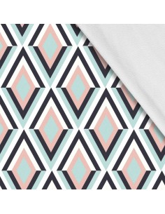 Softshell Stoff Polyester Zum Nähen- Motiv Geometrisch I SDX1394