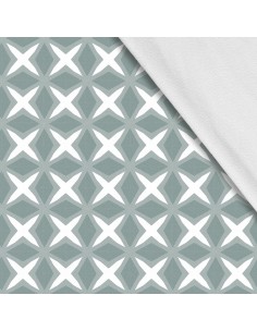 Softshell Stoff Polyester Zum Nähen- Motiv Geometrisch I SDX1426