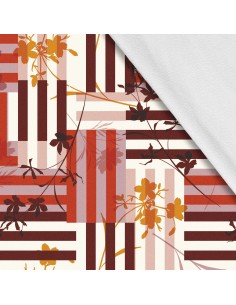 Softshell Stoff Polyester Zum Nähen- Motiv Geometrisch I SDX1437