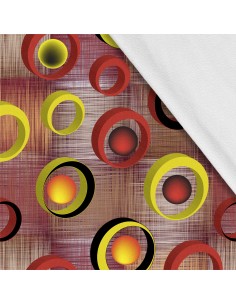 Softshell Stoff Polyester Zum Nähen- Motiv Geometrisch I SDX1455