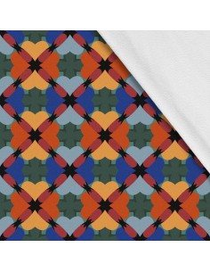 Softshell Stoff Polyester Zum Nähen- Motiv Geometrisch I SDX1508