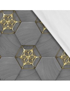 Softshell Stoff Polyester Zum Nähen- Motiv Geometrisch I SDX1709