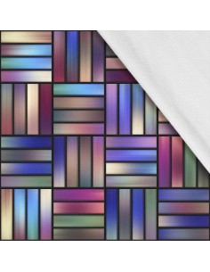 Softshell Stoff Polyester Zum Nähen- Motiv Geometrisch I SDX1725