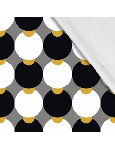 Softshell Stoff Polyester Zum Nähen- Motiv Geometrisch I SDX1767