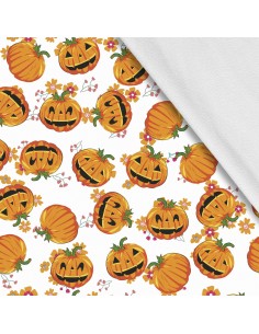 Softshell Stoff Polyester Zum Nähen- Motiv Haloween I SDX021