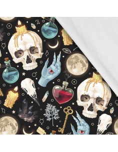 Softshell Stoff Polyester Zum Nähen- Motiv Haloween I SDX653