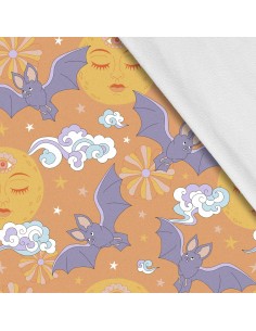 Softshell Stoff Polyester Zum Nähen- Motiv Haloween I SDX1221