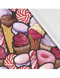 Softshell Stoff Polyester Zum Nähen- Motiv Food I SDX024