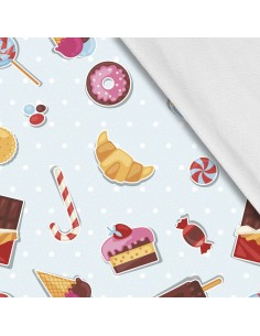 Softshell Stoff Polyester Zum Nähen- Motiv Food I SDX080