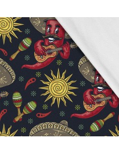 Softshell Stoff Polyester Zum Nähen- Motiv Food I SDX1165
