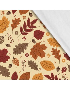 Softshell Stoff Polyester Zum Nähen- Motiv Herbst I SDX629