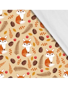 Softshell Stoff Polyester Zum Nähen- Motiv Herbst I SDX745