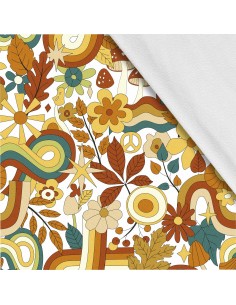 Softshell Stoff Polyester Zum Nähen- Motiv Herbst I SDX1140