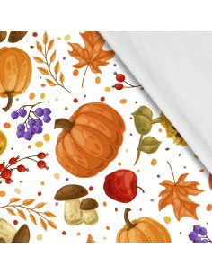 Softshell Stoff Polyester Zum Nähen- Motiv Herbst I SDX1243