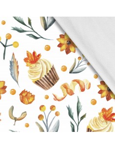 Softshell Stoff Polyester Zum Nähen- Motiv Herbst I SDX1336