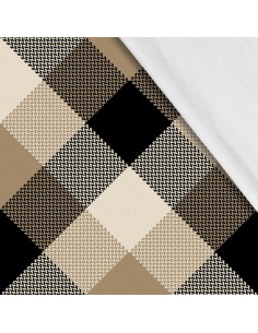 Softshell Stoff Polyester Zum Nähen- Motiv Kariert I SDX1170