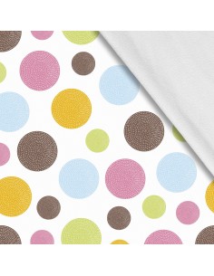Softshell Stoff Polyester Zum Nähen- Motiv Punkte I SDX1370