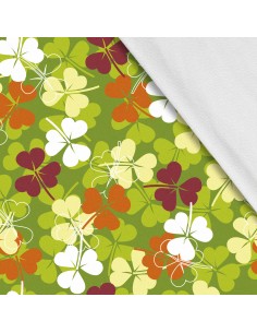 Softshell Stoff Polyester Zum Nähen- Motiv Blätter I SDX1661