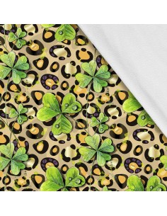 Softshell Stoff Polyester Zum Nähen- Motiv Blätter I SDX1672