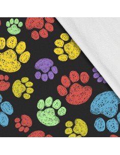 Softshell Stoff Polyester Zum Nähen- Motiv Pfoten I SDX793