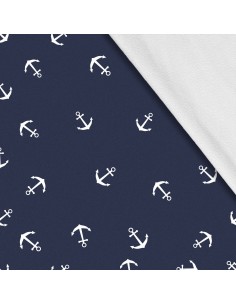 Softshell Stoff Polyester Zum Nähen- Motiv Marine I SDX491