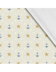 Softshell Stoff Polyester Zum Nähen- Motiv Marine I SDX662