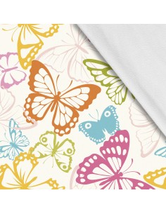 Softshell Stoff Polyester Zum Nähen- Motiv Schmetterlinge I SDX098