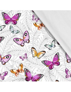 Softshell Stoff Polyester Zum Nähen- Motiv Schmetterlinge I SDX101