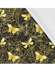 Softshell Stoff Polyester Zum Nähen- Motiv Schmetterlinge I SDX209