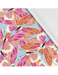 Softshell Stoff Polyester Zum Nähen- Motiv Schmetterlinge I SDX258