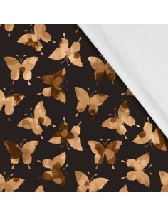 Softshell Stoff Polyester Zum Nähen- Motiv Schmetterlinge I SDX363