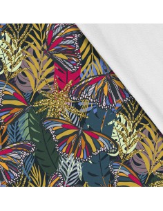 Softshell Stoff Polyester Zum Nähen- Motiv Schmetterlinge I SDX531