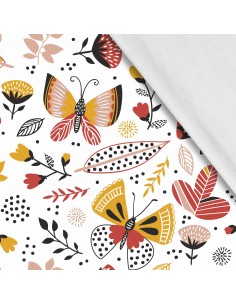 Softshell Stoff Polyester Zum Nähen- Motiv Schmetterlinge I SDX880
