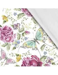 Softshell Stoff Polyester Zum Nähen- Motiv Schmetterlinge I SDX1413
