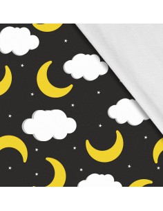 Softshell Stoff Polyester Zum Nähen- Motiv Himmel I SDX883