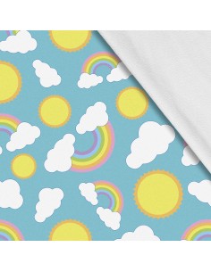 Softshell Stoff Polyester Zum Nähen- Motiv Himmel I SDX1306