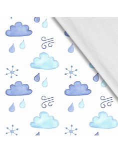 Softshell Stoff Polyester Zum Nähen- Motiv Himmel I SDX1362