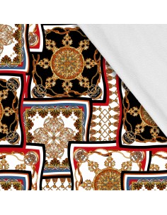 Softshell Stoff Polyester Zum Nähen- Motiv orientalisch I SDX685