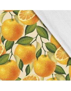 Softshell Stoff Polyester Zum Nähen- Motiv Frucht I SDX048