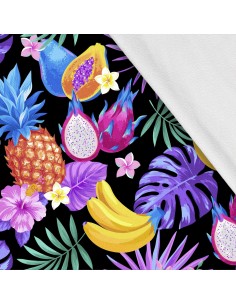Softshell Stoff Polyester Zum Nähen- Motiv Frucht I SDX223