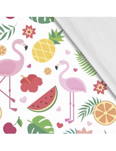 Softshell Stoff Polyester Zum Nähen- Motiv Frucht I SDX884