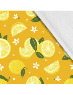 Softshell Stoff Polyester Zum Nähen- Motiv Frucht I SDX919-3