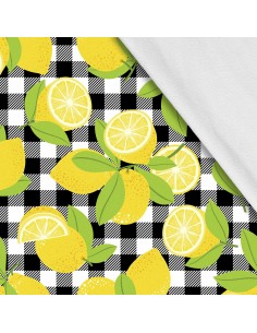 Softshell Stoff Polyester Zum Nähen- Motiv Frucht I SDX949-3