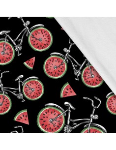 Softshell Stoff Polyester Zum Nähen- Motiv Frucht I SDX1270