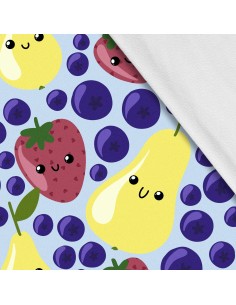 Softshell Stoff Polyester Zum Nähen- Motiv Frucht I SDX1352