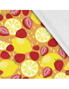 Softshell Stoff Polyester Zum Nähen- Motiv Frucht I SDX1384