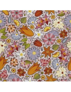 OUTDOOR DEKOSTOFFE OXFORD - Motiv Bunte Blumen 3 I DX528